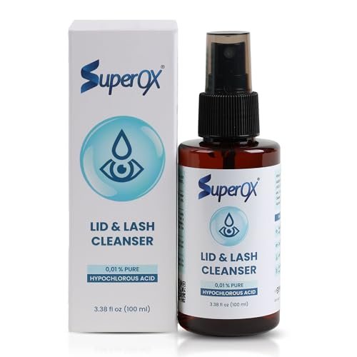 Superox Hypochlorous Acid Spray for Face – Natural Eyelid Cleanser – Pure & Gentle Hypochlorous Acid Spray, 100 ml (3.38 oz) Avelisse