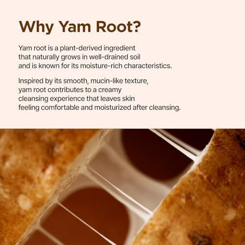 IsNtree Yam Root Vegan Milk Cleanser - 220ml (7.43 fl.oz) | Korean Facial Cleanser for Sensitive Skin | Rich & Creamy Texture | Hydrating & Mild | Vegan & Cruelty-Free Skincare Avelisse