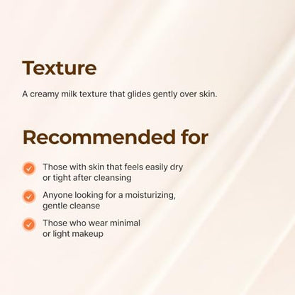 IsNtree Yam Root Vegan Milk Cleanser - 220ml (7.43 fl.oz) | Korean Facial Cleanser for Sensitive Skin | Rich & Creamy Texture | Hydrating & Mild | Vegan & Cruelty-Free Skincare Avelisse