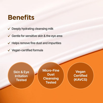 IsNtree Yam Root Vegan Milk Cleanser - 220ml (7.43 fl.oz) | Korean Facial Cleanser for Sensitive Skin | Rich & Creamy Texture | Hydrating & Mild | Vegan & Cruelty-Free Skincare Avelisse