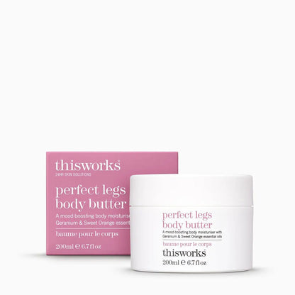 THISWORKS Perfect Legs Body Butter – Deeply Hydrating Body Cream with Hyaluronic Acid, Shea Butter & Hemp Extract, 7.6 oz Avelisse
