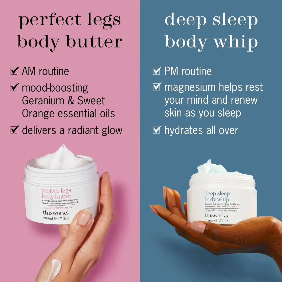 THISWORKS Perfect Legs Body Butter – Deeply Hydrating Body Cream with Hyaluronic Acid, Shea Butter & Hemp Extract, 7.6 oz Avelisse