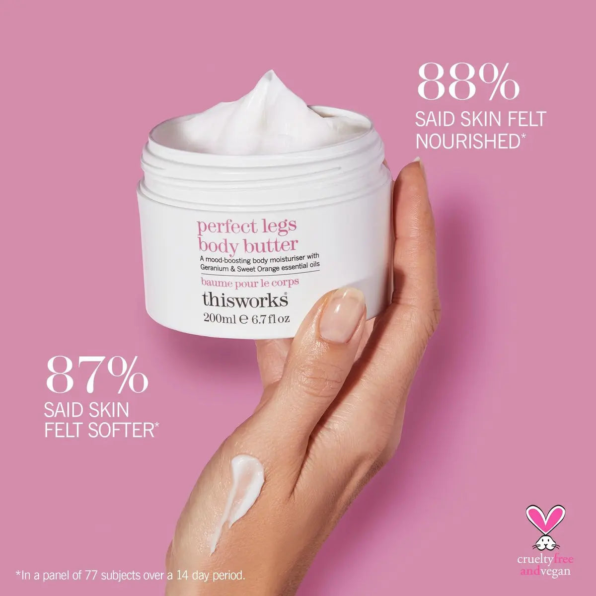 THISWORKS Perfect Legs Body Butter – Deeply Hydrating Body Cream with Hyaluronic Acid, Shea Butter & Hemp Extract, 7.6 oz Avelisse