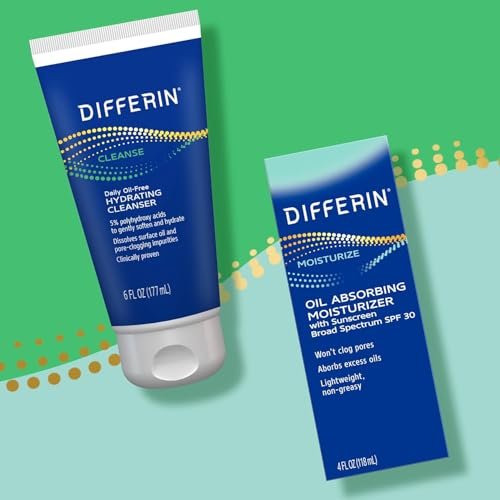 Differin Facial Cleanser - Daily Oil Free Hydrating Face Wash for Acne Prone Skin, 6 Oz - görsel 12
