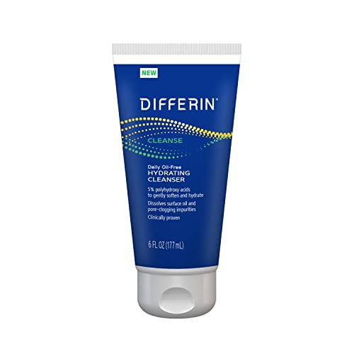 Differin Facial Cleanser - Daily Oil Free Hydrating Face Wash for Acne Prone Skin, 6 Oz - görsel 2