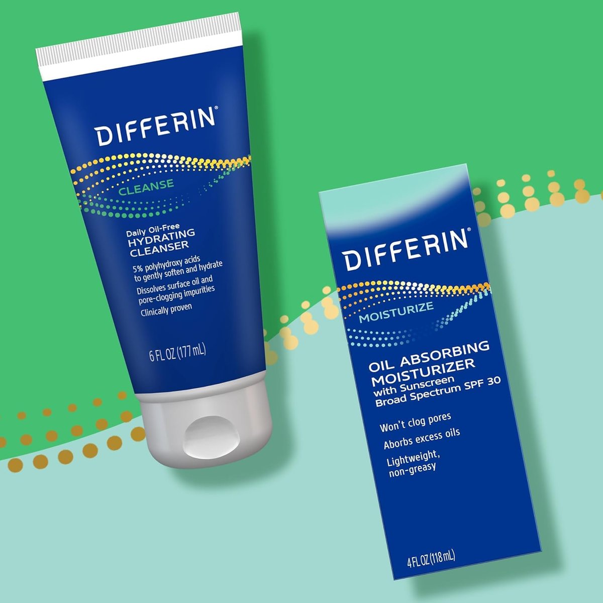 Differin Facial Cleanser - Daily Oil Free Hydrating Face Wash for Acne Prone Skin, 6 Oz - görsel 11