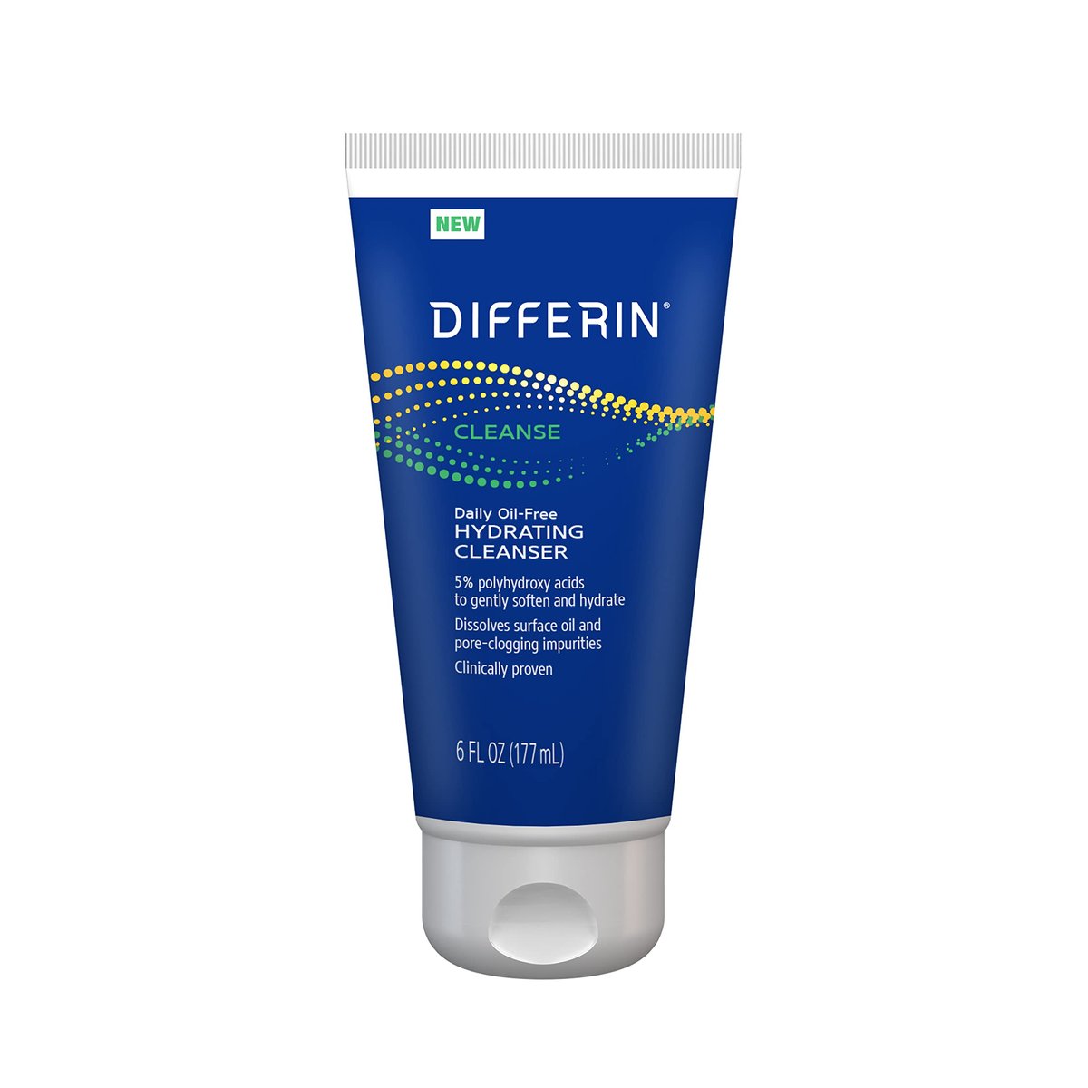 Differin Facial Cleanser - Daily Oil Free Hydrating Face Wash for Acne Prone Skin, 6 Oz - görsel 1