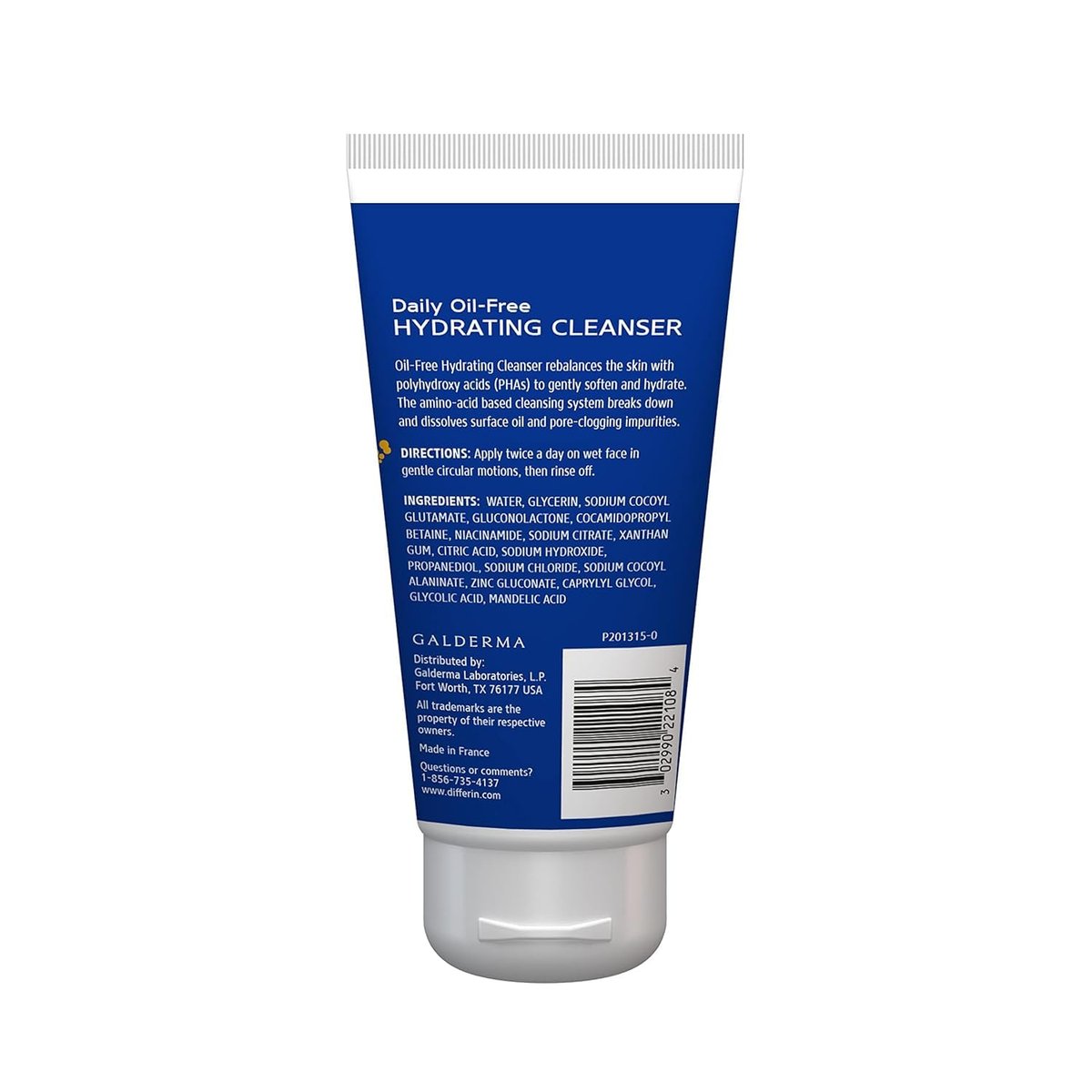 Differin Facial Cleanser - Daily Oil Free Hydrating Face Wash for Acne Prone Skin, 6 Oz - görsel 13