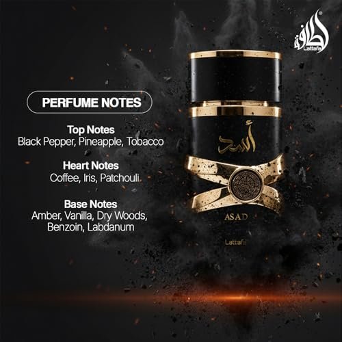Lattafa Asad Premium Refreshing Oud and Musk Fragrances Eau De Parfum 100ml for Unisex - görsel 14