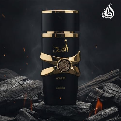Lattafa Asad Premium Refreshing Oud and Musk Fragrances Eau De Parfum 100ml for Unisex