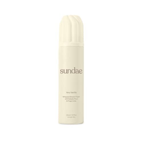 sundae Whipped Shower Foam Very Vanilla - Foaming Body Wash with Kakadu Plum & Finger Lime, 8.9 fl oz Avelisse