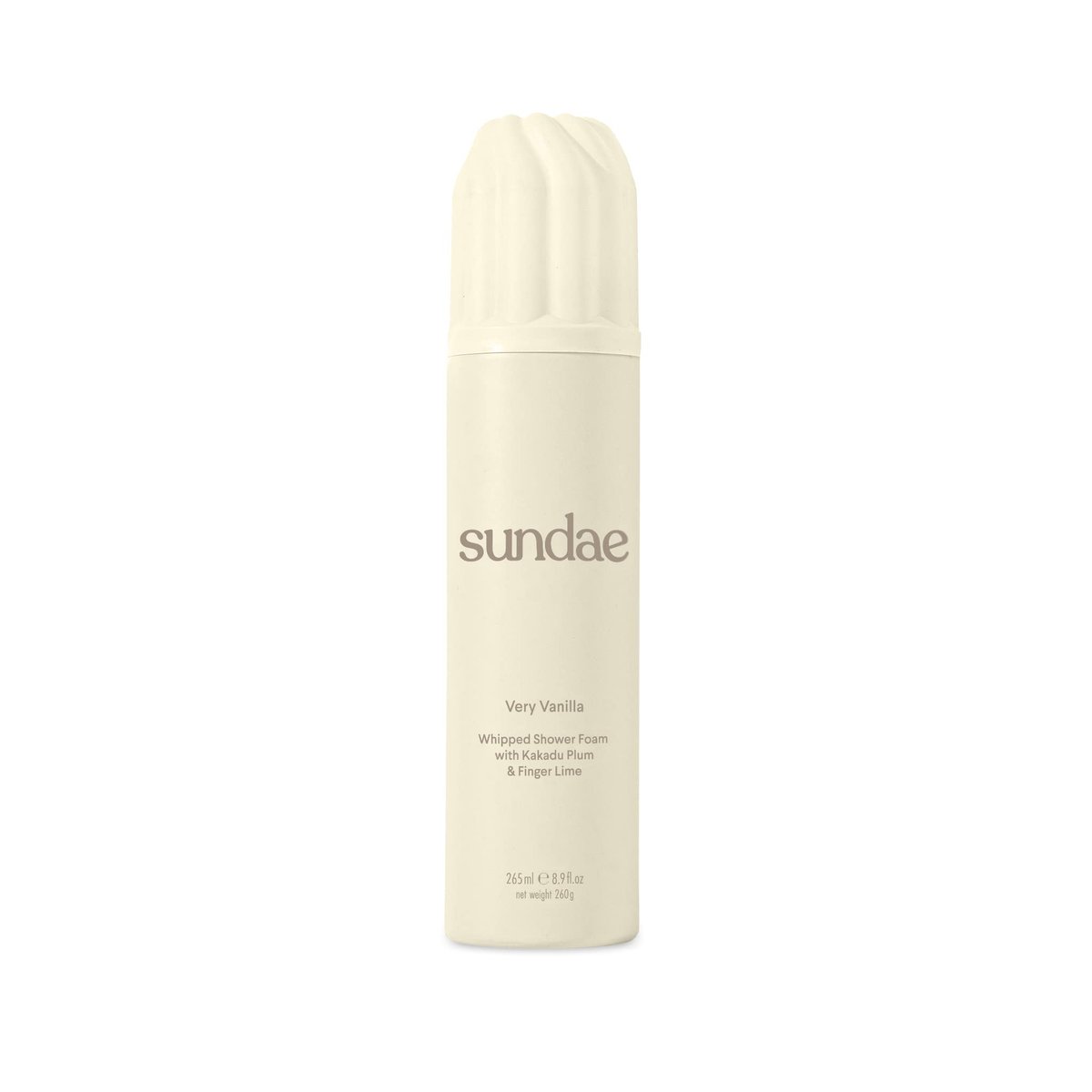 sundae Whipped Shower Foam Very Vanilla - Foaming Body Wash with Kakadu Plum & Finger Lime, 8.9 fl oz Avelisse