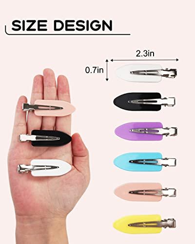 No Crease Hair Clips, 60 Pcs 2.3in Duck Billed Clips for Hair Sectioning and Styling (6 Colors) - görsel 9