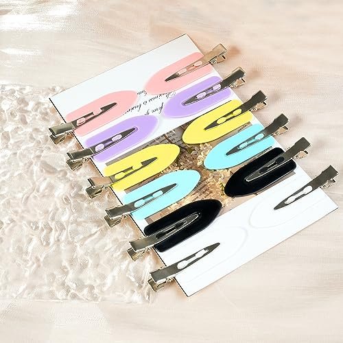 No Crease Hair Clips, 60 Pcs 2.3in Duck Billed Clips for Hair Sectioning and Styling (6 Colors) - görsel 13