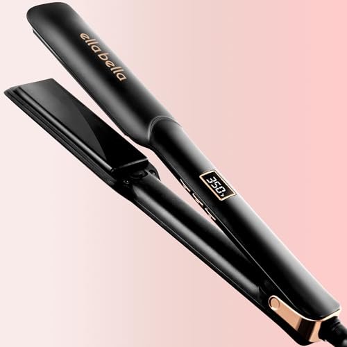 ELLA BELLA® Ceramic Flat Iron Hair Straightener - Professional Straightening Iron with Digital Display | As Featured in Good Housekeeping Avelisse