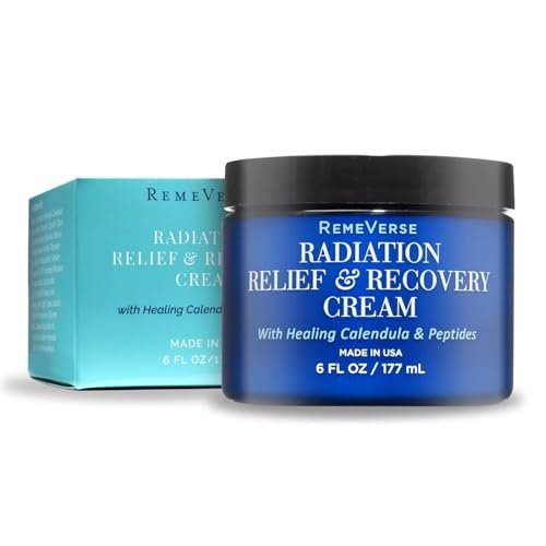 RemeVerse Radiation Cream – Unscented, Gentle, Hyaluronic Acid, Peptides & Calendula for Burns, Soothing & Hydrating Sensitive Skin – 6 fl oz Avelisse
