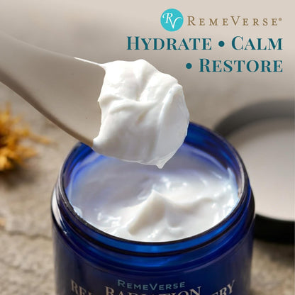 RemeVerse Radiation Cream – Unscented, Gentle, Hyaluronic Acid, Peptides & Calendula for Burns, Soothing & Hydrating Sensitive Skin – 6 fl oz Avelisse