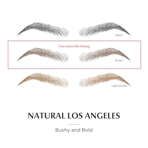 Bliss and Beyond USA Waterproof Eyebrow Tattoo Stickers - Dark Brown (New Los Angeles) | Real Hair Stroke Look, Hair Loss Solution, 12 Pairs Avelisse
