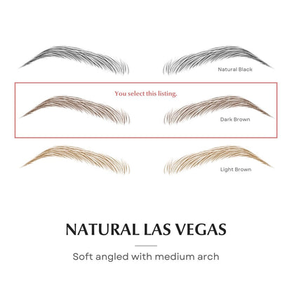 Bliss and Beyond USA Waterproof Eyebrow Tattoo Stickers - Dark Brown, 12 Pairs - Real Hair Stroke Look for Hair Loss Solution Avelisse