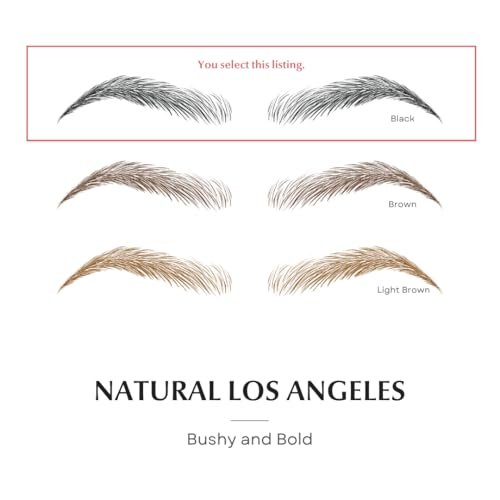Bliss and Beyond USA Waterproof Eyebrow Tattoo Stickers | Natural Black | Real Hair Stroke Look | Temporary Hair Replacement Solution Avelisse