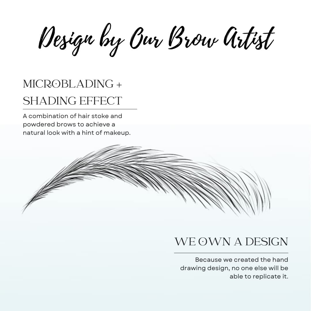 Bliss and Beyond USA Waterproof Eyebrow Tattoo Stickers | Natural Black | Real Hair Stroke Look | Temporary Hair Replacement Solution Avelisse
