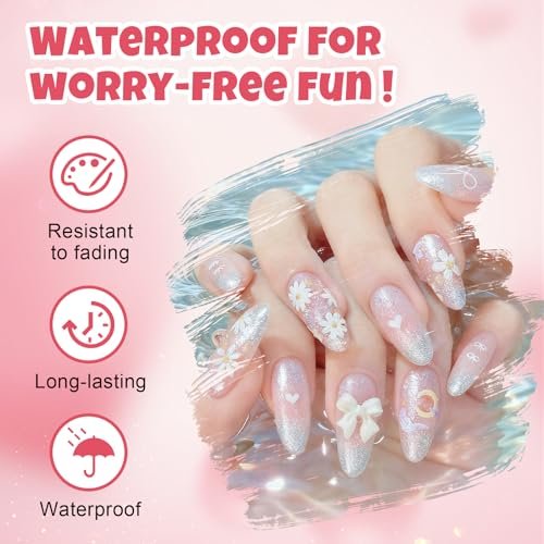 XSG 12 Colors Nail Art Pens Set – Professional Dotting & Lining Pens for Acrylic Nail Designs, DIY Manicure Kit for Home & Salon - görsel 10