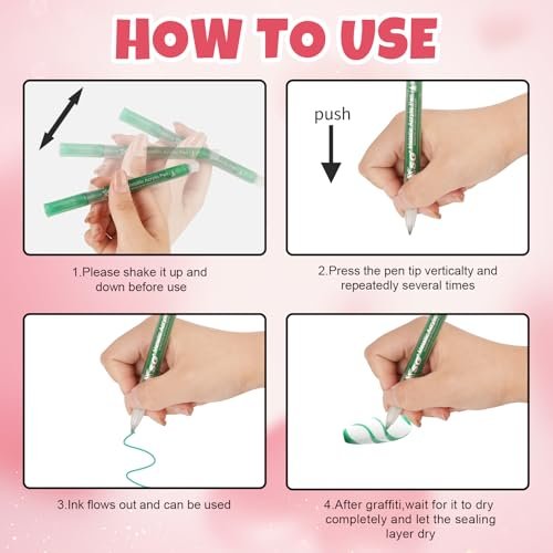 XSG 12 Colors Nail Art Pens Set – Professional Dotting & Lining Pens for Acrylic Nail Designs, DIY Manicure Kit for Home & Salon - görsel 12