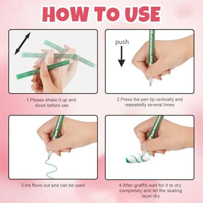 XSG 12 Colors Nail Art Pens Set – Professional Dotting & Lining Pens for Acrylic Nail Designs, DIY Manicure Kit for Home & Salon