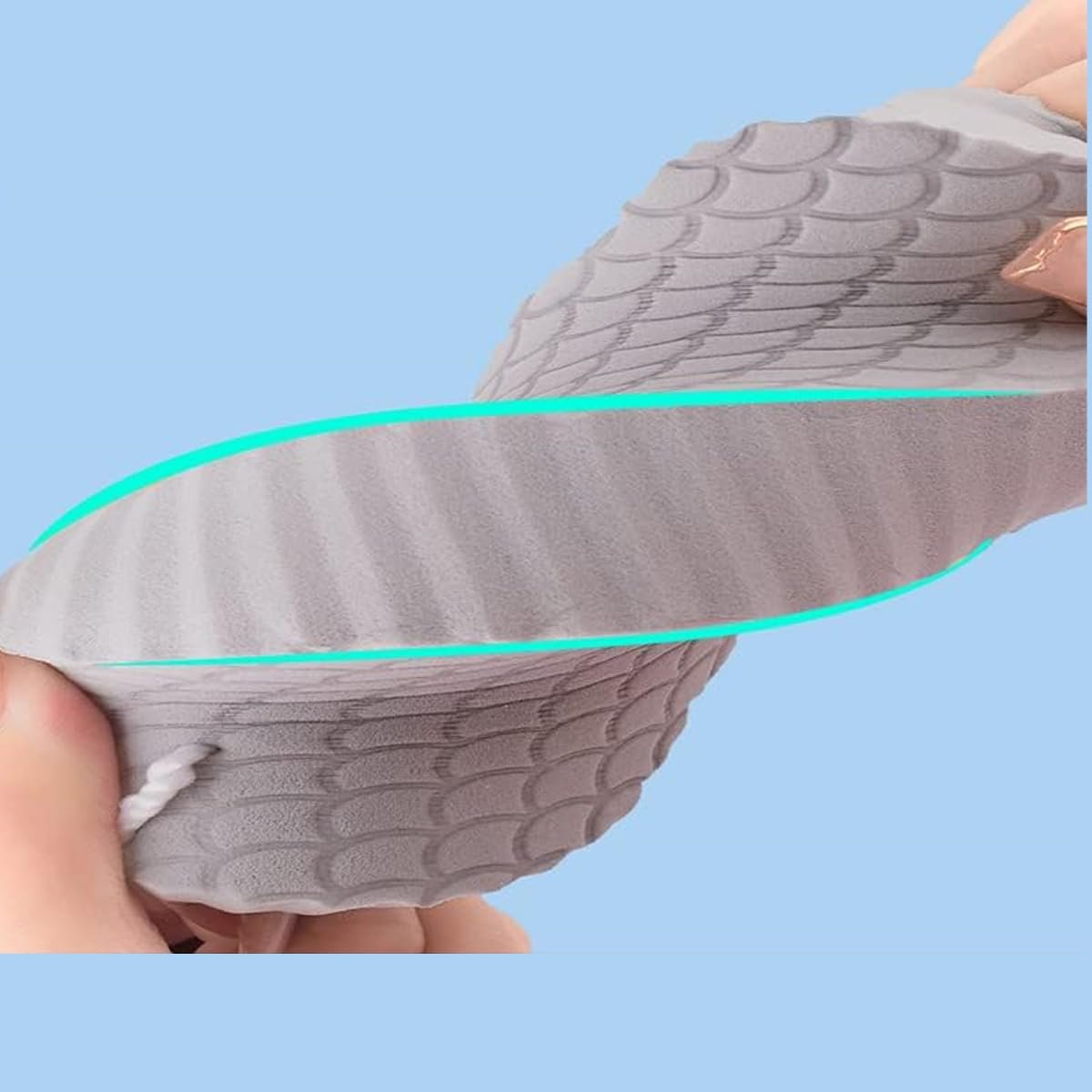 WFWJ 3-Pack Magic Exfoliating Bath Sponge – Super Soft 3D Sponge for Dead Skin Removal – Reusable for Adults, Children & Pregnant Women (Blue, Pink, Gray) - görsel 9
