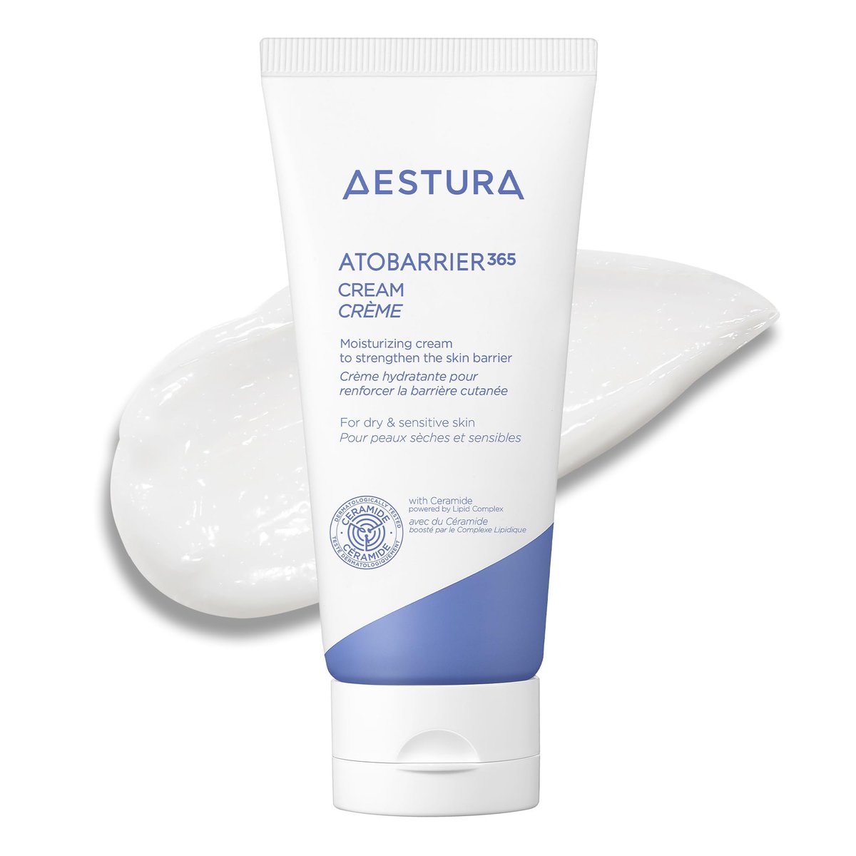 AESTURA ATOBARRIER365 Cream with Ceramides – 120H Hydration & Barrier Repair for Dry, Sensitive Skin (80mL) Avelisse