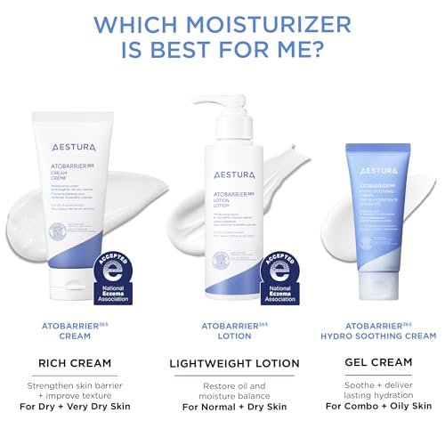 AESTURA ATOBARRIER365 Cream with Ceramides – 120H Hydration & Barrier Repair for Dry, Sensitive Skin (80mL) Avelisse