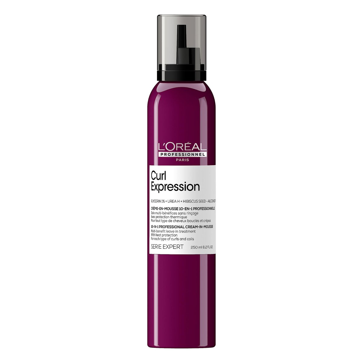 L'Oréal Professionnel Paris Curl Expression 10-in-1 Mousse - Multi-Benefits for Curly and Coily Hair - Defines and Strengthens Curls with Heat Protection, Silicone, Paraben and Alcohol-Free, 8.2 Fl Oz Avelisse
