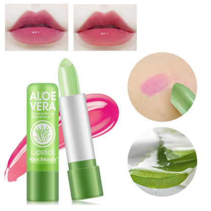 5 Pack Aloe Vera Color Changing Lipstick - 24H Long Lasting Moisturizing pH Lip Gloss & Lip Balm
