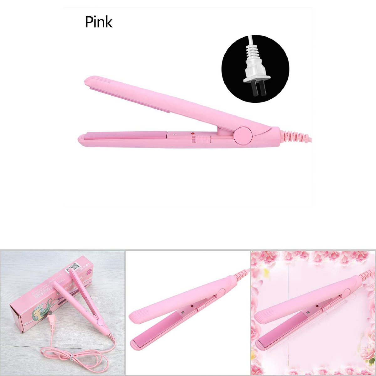 2 in 1 Mini Hair Straightener & Curler - Ceramic Tourmaline Flat Iron for Smooth, Shiny Hair - Portable Travel Iron with Fast Heating - görsel 9