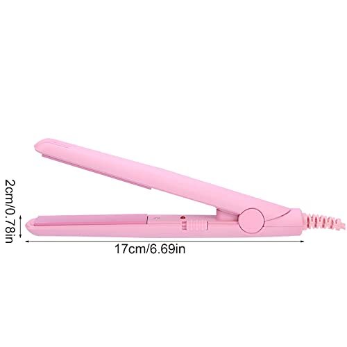 2 in 1 Mini Hair Straightener & Curler - Ceramic Tourmaline Flat Iron for Smooth, Shiny Hair - Portable Travel Iron with Fast Heating - görsel 12
