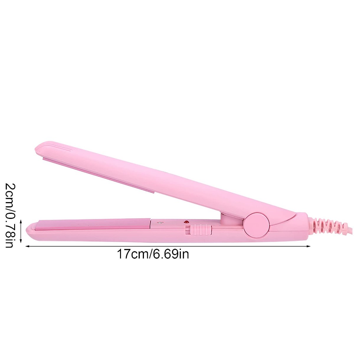 2 in 1 Mini Hair Straightener & Curler - Ceramic Tourmaline Flat Iron for Smooth, Shiny Hair - Portable Travel Iron with Fast Heating - görsel 11