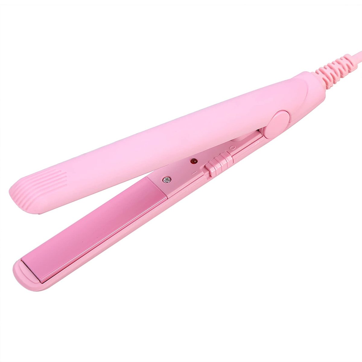 2 in 1 Mini Hair Straightener & Curler - Ceramic Tourmaline Flat Iron for Smooth, Shiny Hair - Portable Travel Iron with Fast Heating - görsel 1