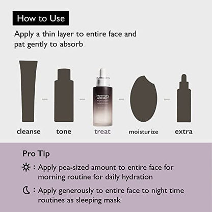 Haruharu Wonder Black Rice Botanical 2GF Ampoule - Anti-Aging Facial Serum with EGF, 30ml