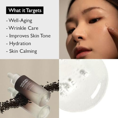 Haruharu Wonder Black Rice Botanical 2GF Ampoule - Anti-Aging Facial Serum with EGF, 30ml