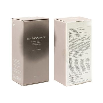 Haruharu Wonder Black Rice Botanical 2GF Ampoule - Anti-Aging Facial Serum with EGF, 30ml