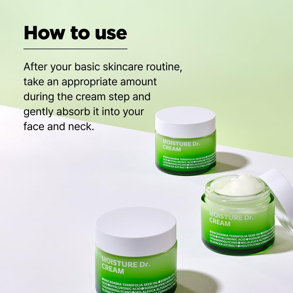 ISOI Moisture Dr. Soothing Cream – Deep Hydration with Hyaluronic Acid, Lightweight Korean Face Moisturizer for Oily & Sensitive Skin (2.37 fl oz, 70ml) - görsel 13