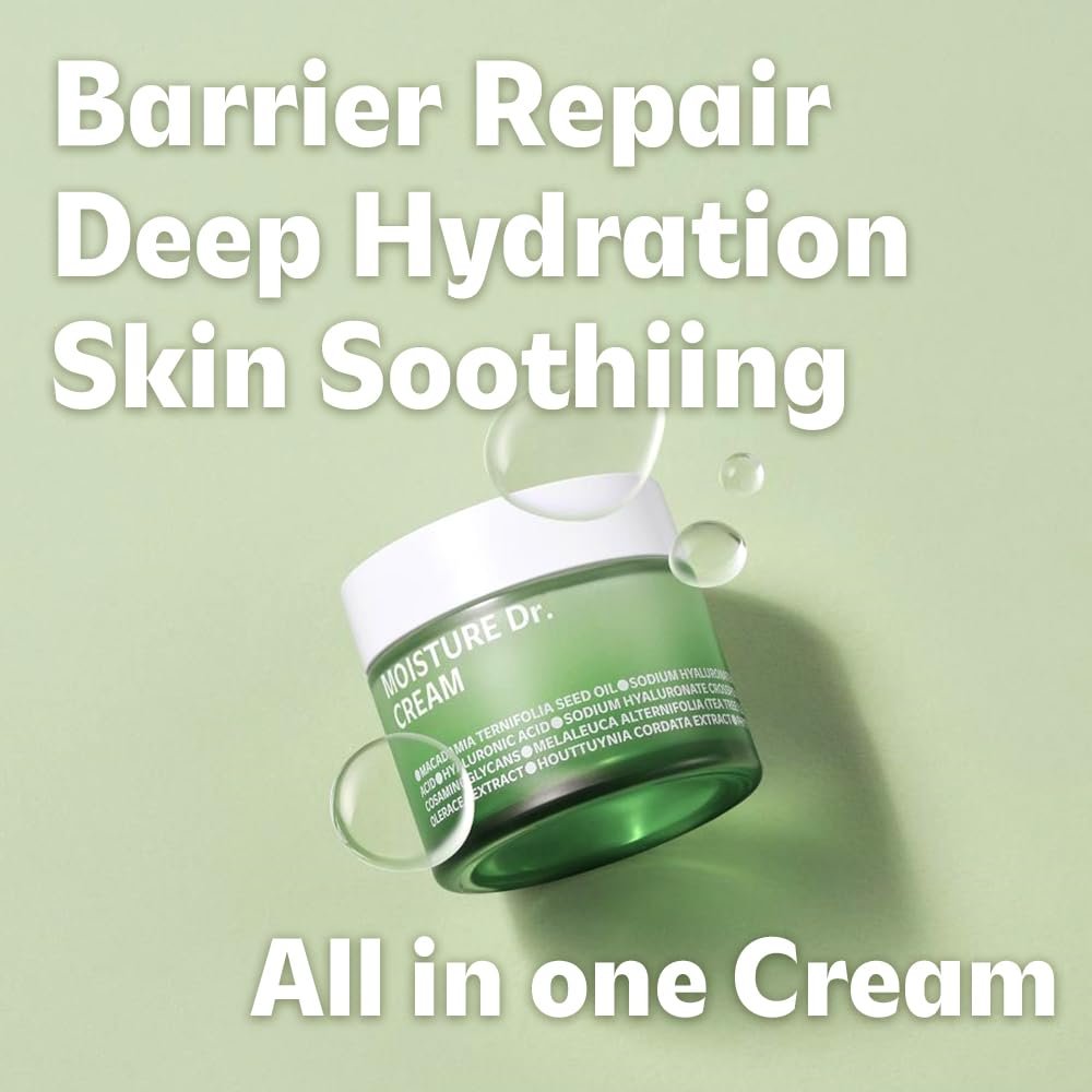 ISOI Moisture Dr. Soothing Cream – Deep Hydration with Hyaluronic Acid, Lightweight Korean Face Moisturizer for Oily & Sensitive Skin (2.37 fl oz, 70ml) - görsel 3