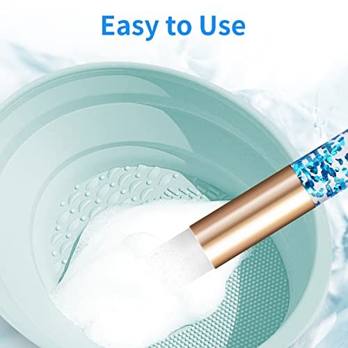Kirecoo 17 PCS Glitter Crystal Lash Shampoo Brushes Set for Eyelash Extensions Cleansing & Nose Pore Deep Cleaning - görsel 8
