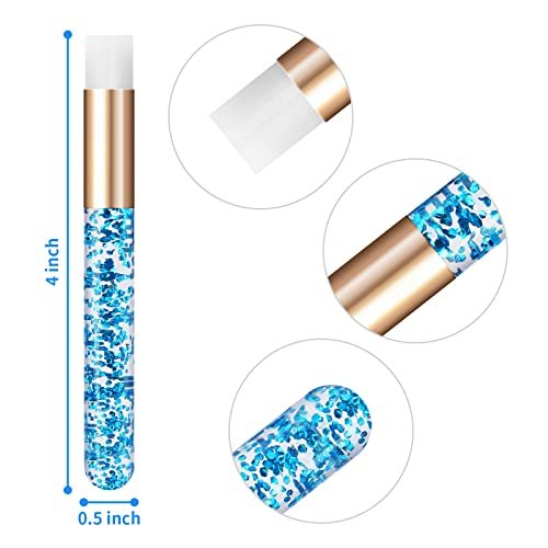 Kirecoo 17 PCS Glitter Crystal Lash Shampoo Brushes Set for Eyelash Extensions Cleansing & Nose Pore Deep Cleaning - görsel 4