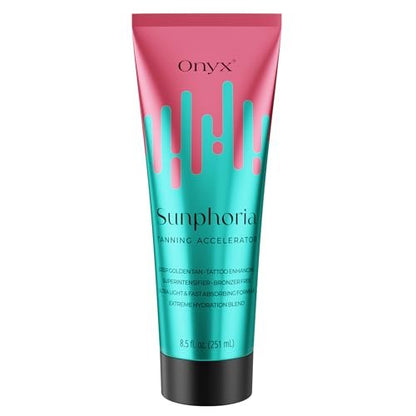 Onyx Sunphoria Bronzer-Free Indoor Tanning Bed Lotion – Fast Melanin-Boost Accelerator for Deeper Tan, Streak-Free Non-Sticky Formula with Hydrating Oils Avelisse
