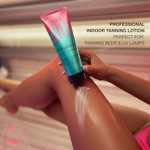Onyx Sunphoria Bronzer-Free Indoor Tanning Bed Lotion – Fast Melanin-Boost Accelerator for Deeper Tan, Streak-Free Non-Sticky Formula with Hydrating Oils Avelisse