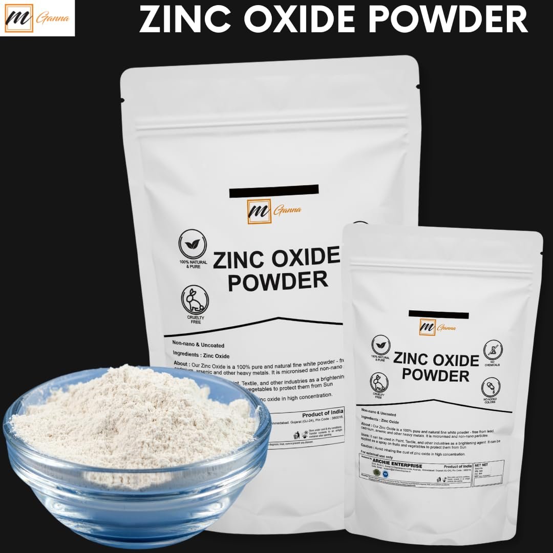 100% Natural Zinc Oxide Powder | Non-Nano Uncoated Particles 0.22 LBS (100 GMS) - görsel 5