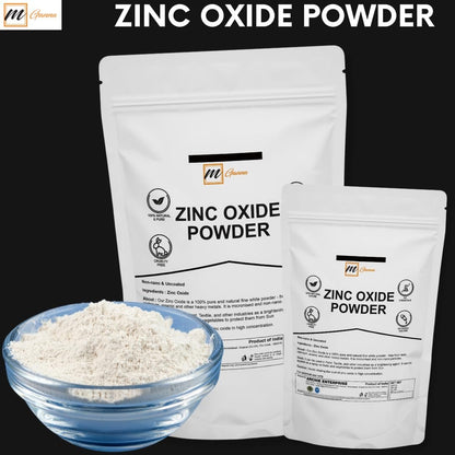 100% Natural Zinc Oxide Powder | Non-Nano Uncoated Particles 0.22 LBS (100 GMS)