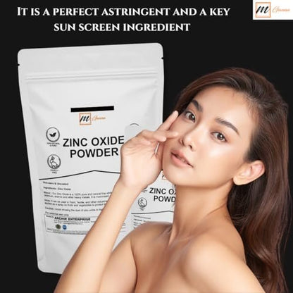 100% Natural Zinc Oxide Powder | Non-Nano Uncoated Particles 0.22 LBS (100 GMS)