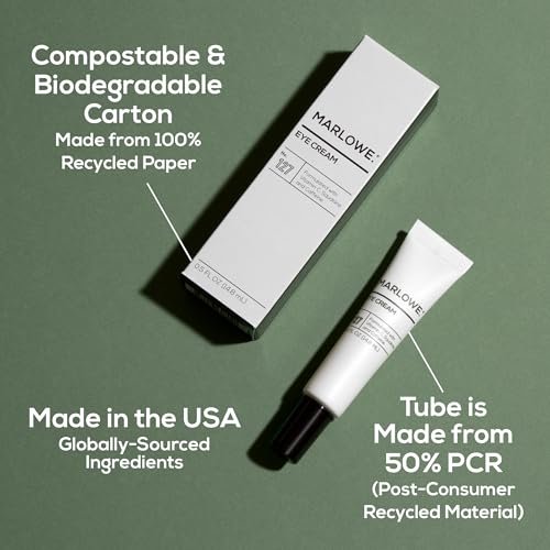 MARLOWE. No. 127 Men's Eye Cream with Vitamin C, Caffeine, and Squalane – Reduce Puffiness, Wrinkles & Dark Circles Avelisse